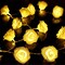 2 Packs 20 LED Rose Flower String Lights 10ft Battery Operated Decorative Light